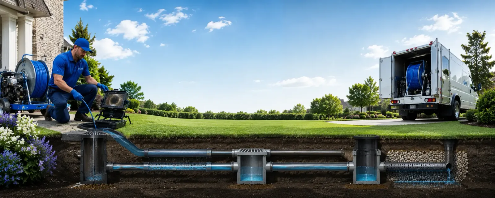 Outdoor drain cleaning information for Quogue, NY